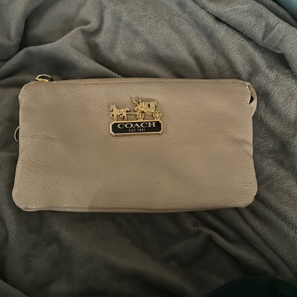 Tan Coach Wallet